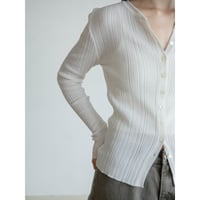 《予約販売》sheer lib knit cardigan/2colors_nt2587