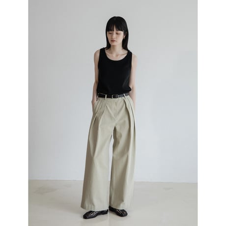 《予約販売》two tuck accent twill pants/2colors_np1127