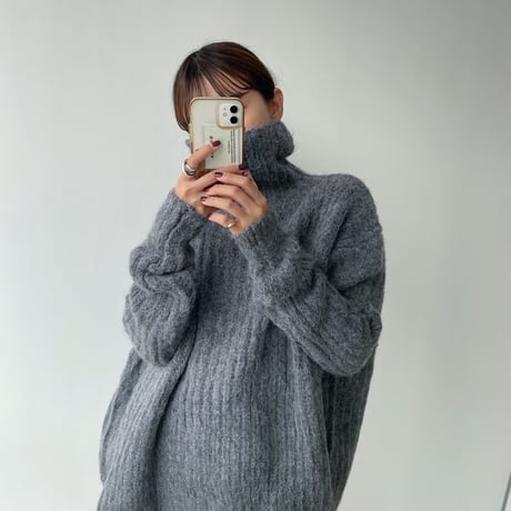 《予約販売》turtle neck lady knit_nt1155