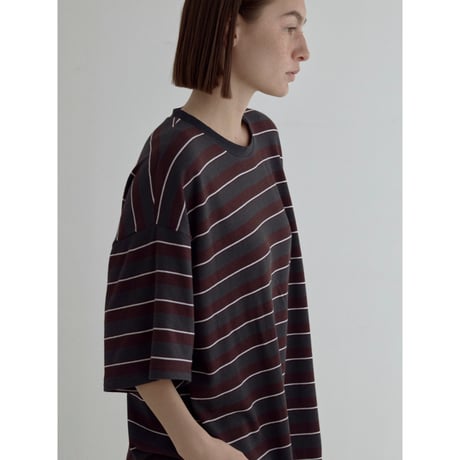 《予約販売》accent border soft over tee/2colors_nt2539