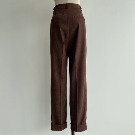 【nokcha original】roll up tapered pants/purple brown_np0461
