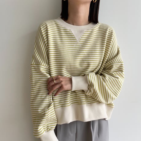 《予約販売》border croped mtm/2colors_nt1323