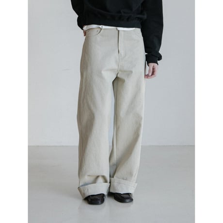 《予約販売》accent cotton wide pants/2colors_np1204