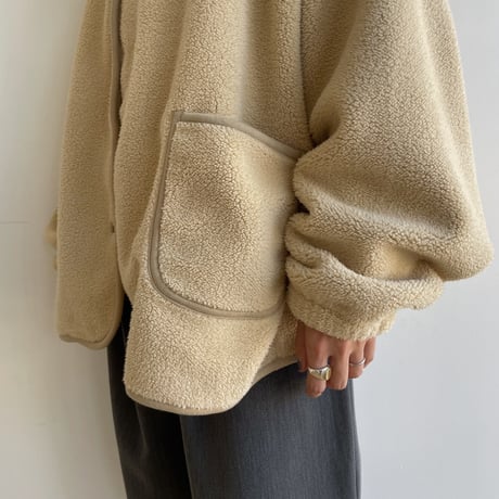 《予約販売》mannish fleece jacket/2colors_no0327