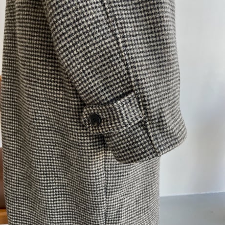 【nokcha original】hounds tooth check coat/black_no0174