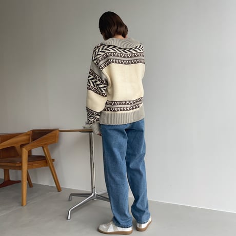 《予約販売》vintage like knit cardigan_nt1183