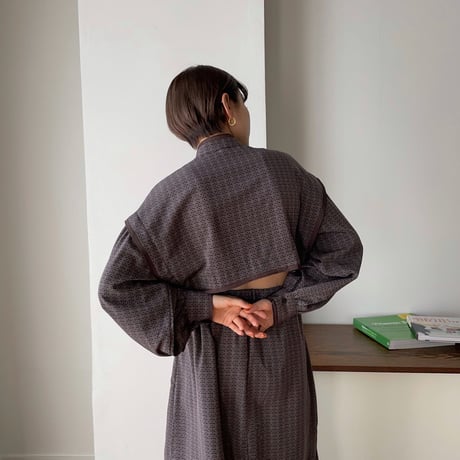 【nokcha original】geometric back open ops/purple_nd0095