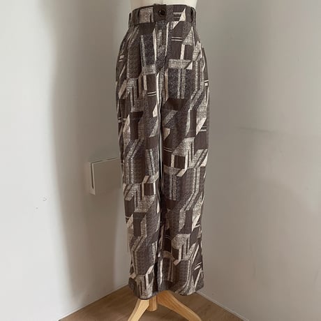 【nokcha original】vintage pattern pants_np0388