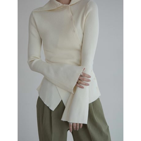 《予約販売》botan accent lib knit tops/2colors_nt2232