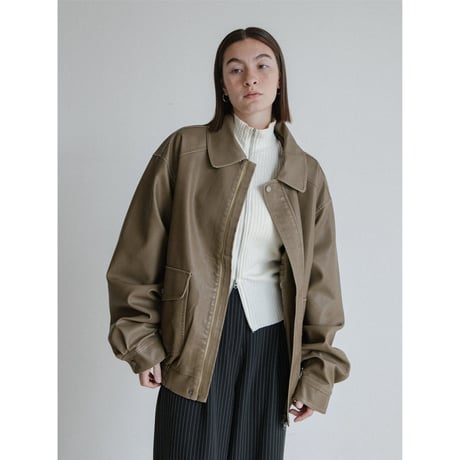 《予約販売》mood leather like jacket/2colors_no0508