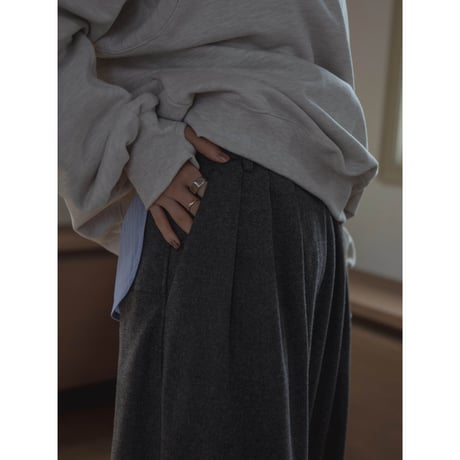 【NOKCHA original】boyish wool pants/2colors_np1026