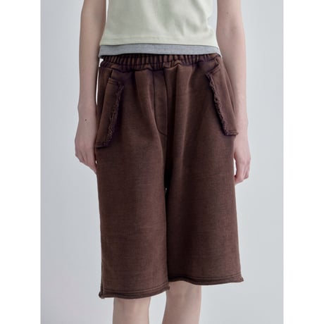 【NOKCHA original】ashed sweat harf pants/2colors_np1254