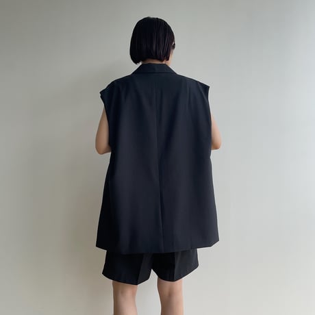 《予約販売》mannish tailored vest/2colors_no0303