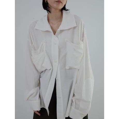 - AUTHENTIC series - emblem shirt/ivory_an0025