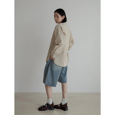 《予約販売》waist mark half denim pants_nj0121
