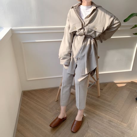 【NOKCHA  original】soft slacks/2colors_np0015