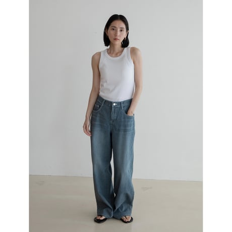 《予約販売》stripe rétro jeans/2colors_nj0136