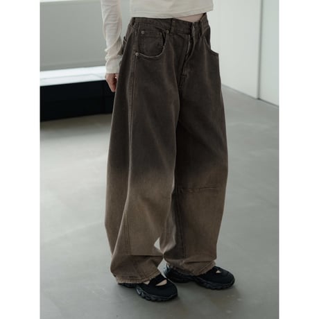 【NOKCHA original】gradation oval jeans_np1155