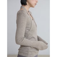 《予約販売》dokking holrer neck knit tops/2colors_nt2495