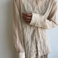 《予約販売》sheer rincl shirt/2colors_nb0054