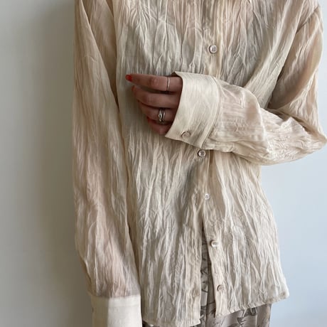 《予約販売》sheer rincl shirt/2colors_nb0054