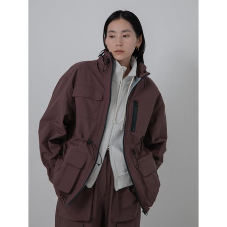 - AUTHENTIC series - tech jacket/burgundy_an0035