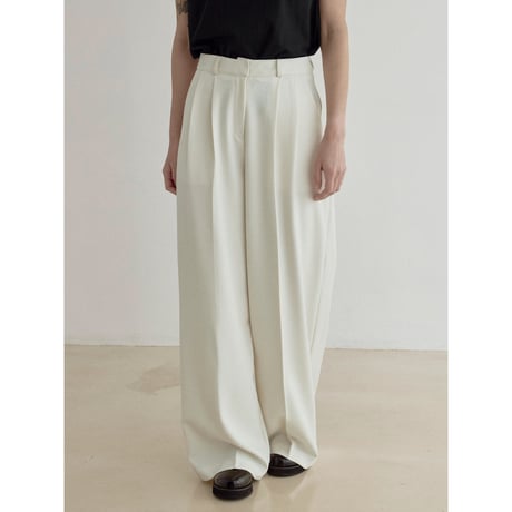 《予約販売》tuck daily wide pants/2colors_np1233
