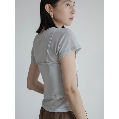 《予約販売》2set sheer accent tee/2colors_nt2315