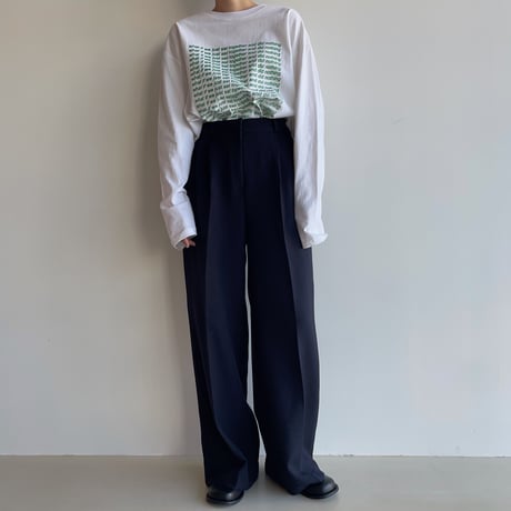 《予約販売》two tuck material wide pants/2colors_np0946