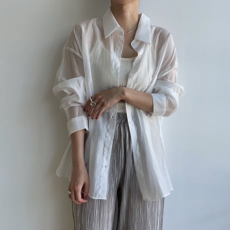 《予約販売》sheer lady shirt/2colors_nb0154