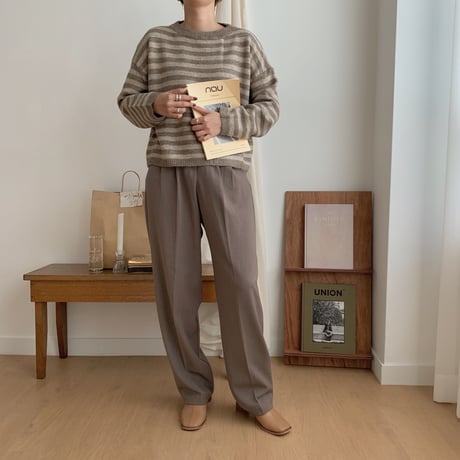 ✳︎予約販売✳︎border short knit_nt0185