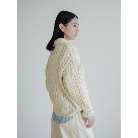 《予約販売》mannish cable knit pullover/2colors_nt2433