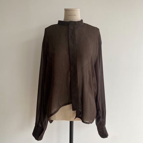 《予約販売》sheer marble blouse/2colors_nb0088