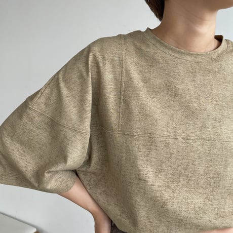 【nokcha original】stich melange tee/2colors_nt0965