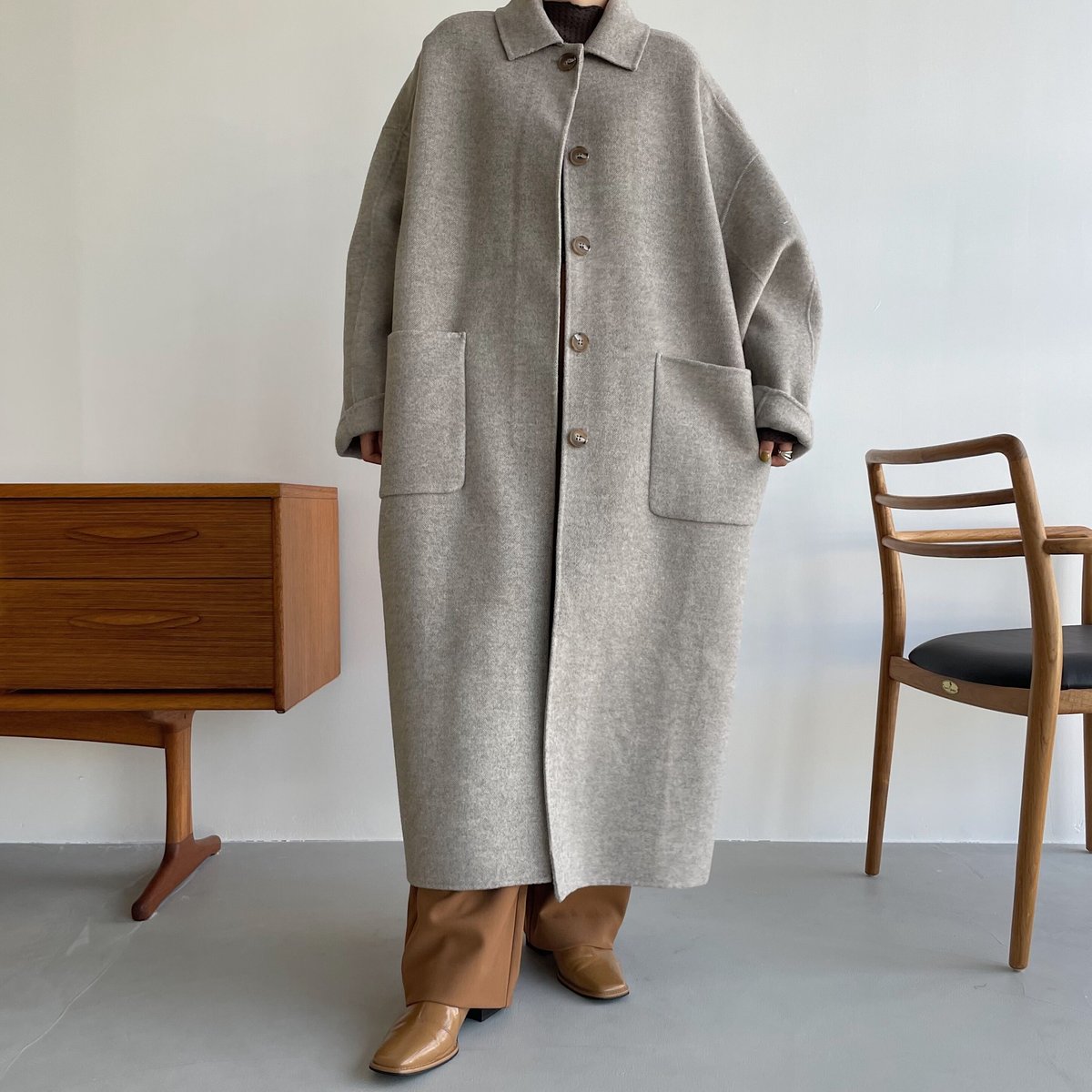 nokcha original】HAND MADE herringbone over woo nokcha original】HAND MADE herringbone over woo