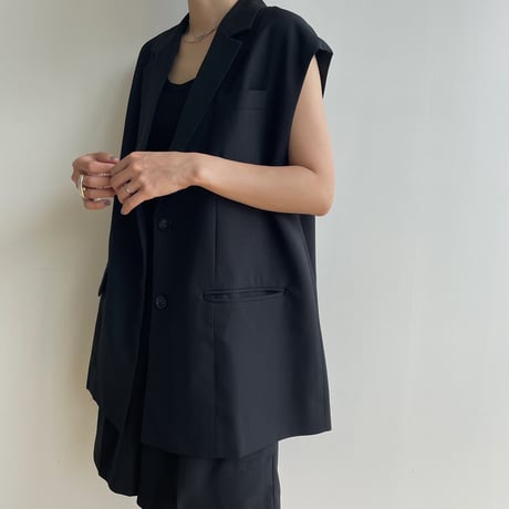 《予約販売》mannish tailored vest/2colors_no0303