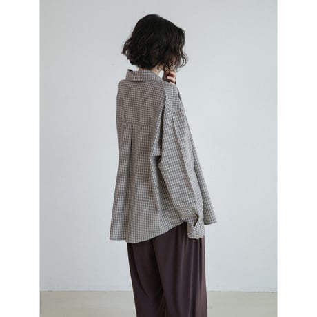 《予約販売》mannish casual check shirt/2colors_nb0395