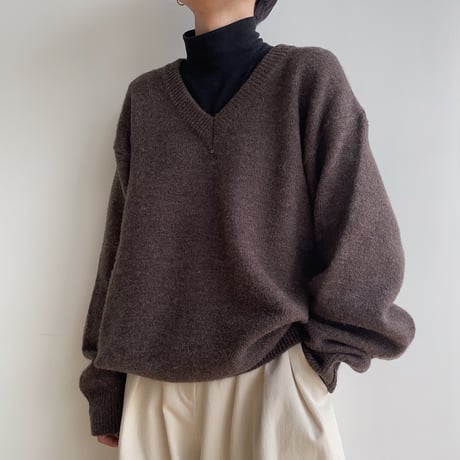 【nokcha original】accent jacquard high neck tops/ 3colors_nt1881