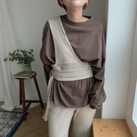 【NOKCHA original】bustier setup /beige_nt0080