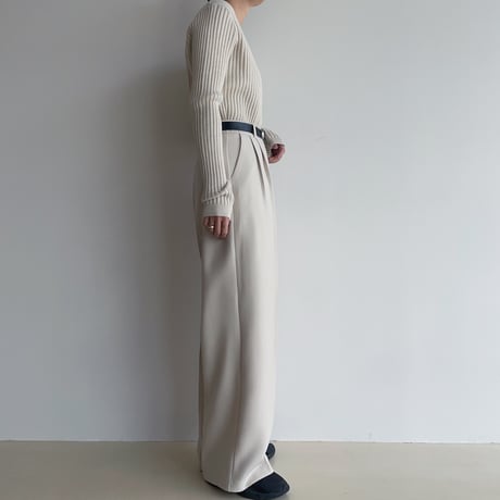 《予約販売》two tuck material wide pants/2colors_np0946