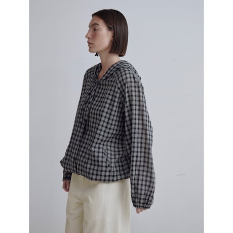 《予約販売》check hoodie shirt_nb0360