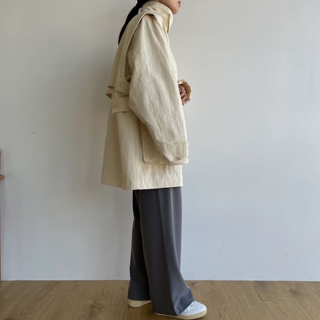【nokcha original】2way mannish jacket/ivory_no0277