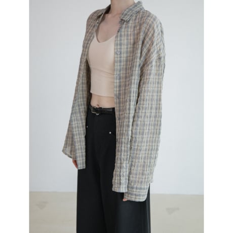 《予約販売》mannish soft check shirt_nb0394