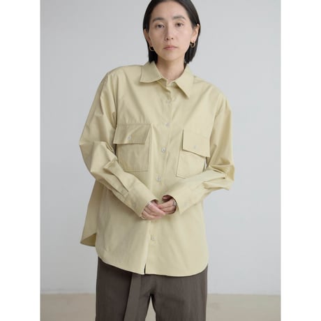 《予約販売》cotton pocket shirt/2colors_nb0358