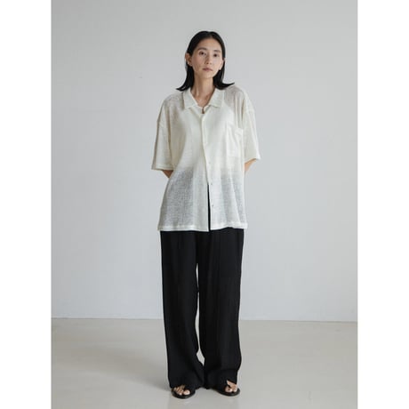 《予約販売》linen soft over knit shirt/2colors(unisex)_nb0323