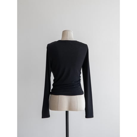 《予約販売》gather accent sheer tops/2colors_nt2047