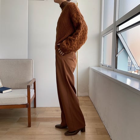 《予約販売》detail cable knit/2colors_nt0783