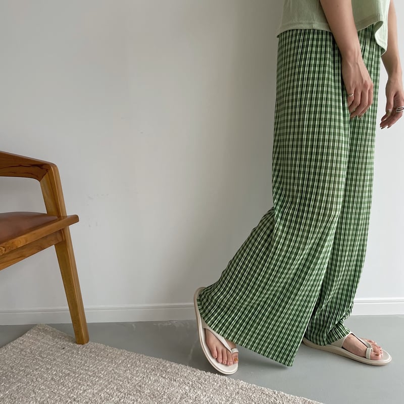 パンツ gadid anoniem NED / GREEN CHECK gadid anoniem NED / GREEN CHECK パンツ gadid anoniem NED / GREEN