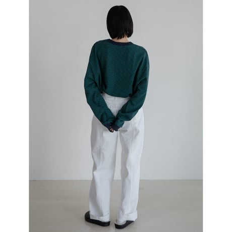《予約販売》border accent over tee/2colors(unisex)_nt2229