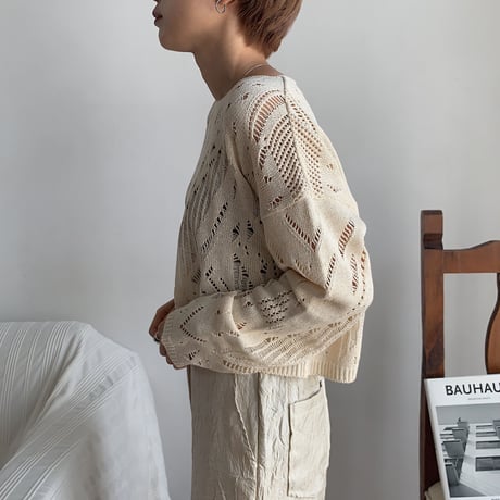《予約販売》pattern minimal knit/2colors_nt0540